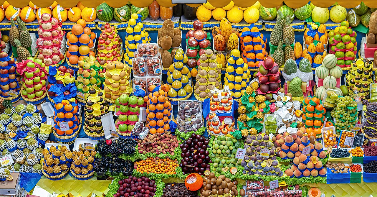 Frutas em exposição no Mercado Municipal de São Paulo